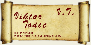 Viktor Todić vizit kartica